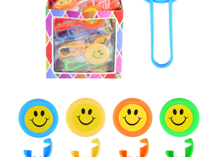 Fliegende Scheibe mit Smiley, 9,5 cm, Verschiedene Farben - Spaß & Spielzeug TK Gruppe® Grosshandel 