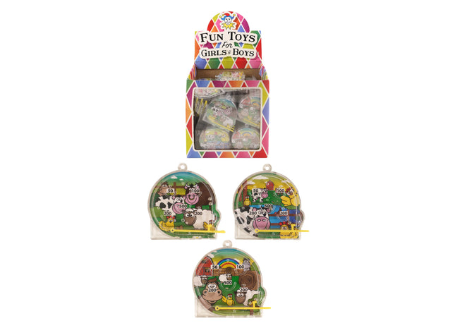 Flipperball-Puzzle Bauernhof - 5,5 cm x 5,8 cm, 3 verschiedene Designs TK Gruppe® Grosshandel 