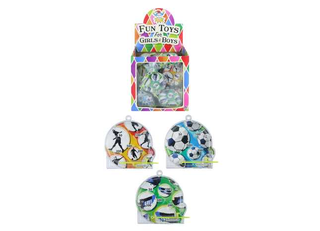 Flipperball-Puzzle Fußball - 5,5 cm x 5,8 cm, 3 verschiedene Designs TK Gruppe® Grosshandel 