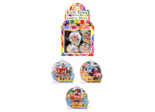 Flipperball-Puzzle Pirat - 5,5 cm x 5,8 cm, 3 verschiedene Designs TK Gruppe® Grosshandel 