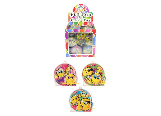Flipperball-Puzzle Smiley-Gesicht - 5,5 x 5,8 cm, 3 verschiedene Designs TK Gruppe® Grosshandel 