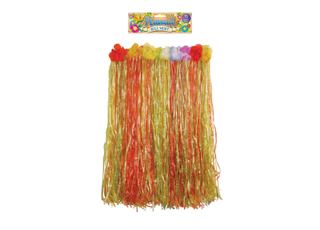 Florale Rock Hula, 62 cm Breite, 60 cm Länge, Für Erwachsene - Farbenfrohes Partykostüm TK Gruppe® Grosshandel 