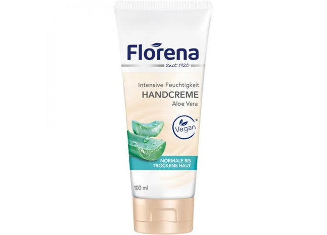 Florena Handcreme 100ml Tube mit Aloe Vera – Intensive Feuchtigkeitspflege für Trockene Hände TK Gruppe® Grosshandel 