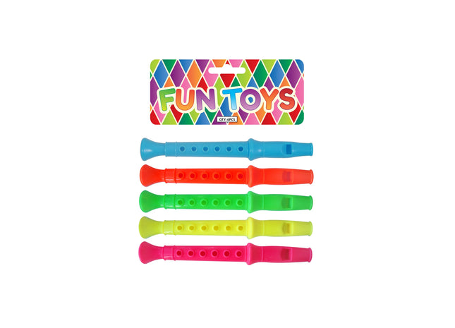 Flöten, 14 cm, 5 verschiedene Farben - Musikinstrumente für Kinder TK Gruppe® Grosshandel 