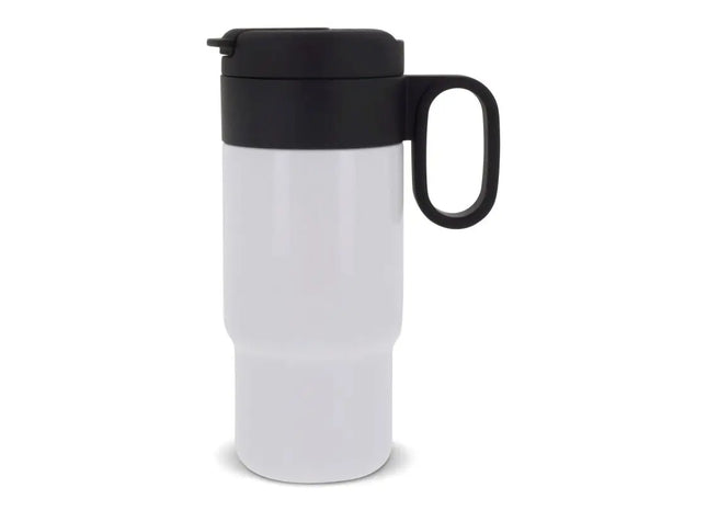 Flow Isolierbecher mit Griff 300ml in Weiß: Praktisch & Stilvoll Isoliert TK Gruppe® Grosshandel 