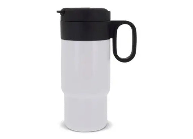 Flow Isolierbecher mit Griff, 300ml, Elegantes Weiß TK Gruppe® Grosshandel 