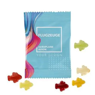 Flugzeugförmige Fruchtgummi 10g Tüten - Abenteuerlicher Geschmack TK Gruppe® Grosshandel 