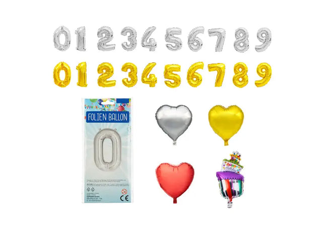 Folienballon - 24er Set, ca. 45 cm - Langlebige, festliche Partydekoration TK Gruppe® Grosshandel 