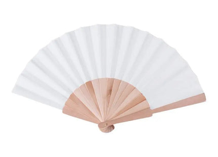 Folklore Handfächer - Weißer Fächer für traditionelle Eleganz und erfrischende Leichtigkeit TK Gruppe® Grosshandel 