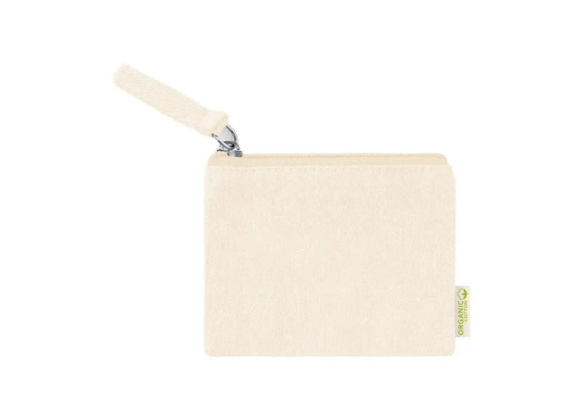 Fontix Baumwoll-Brieftasche - Natur Umweltfreundliche Geldbörse aus natürlichem Material TK Gruppe® Grosshandel 
