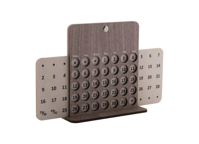 Forever Ewiger Kalender aus Holz - Natürliche Optik TK Gruppe® Grosshandel 