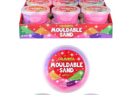 Formbarer Sandkitt, 130 g, 8,5 cm x 4 cm – verschiedene Farben, flexibles Modellierspielzeug TK Gruppe® Grosshandel 