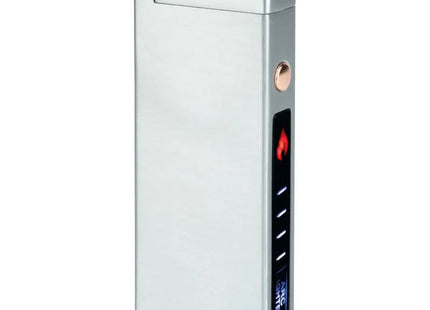 Formula Double ARC Feuerzeug – Silber, Wiederaufladbar, Innovativ für Grill & Kerzen TK Gruppe® Grosshandel 