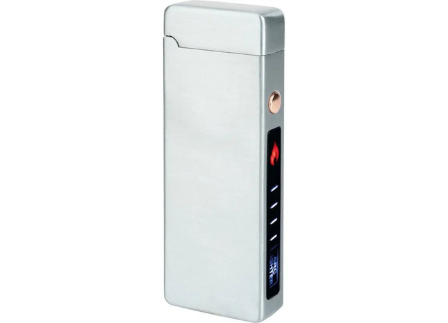 Formula Double ARC Feuerzeug – Silber, Wiederaufladbar, Innovativ für Grill & Kerzen TK Gruppe® Grosshandel 