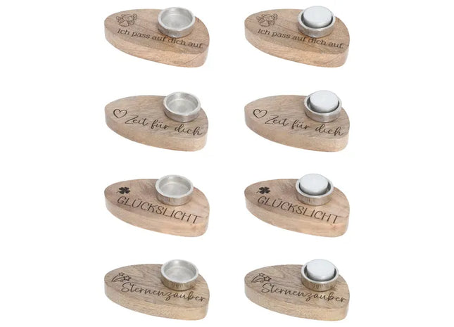 Fortunate Candle Holder, Set of 4, Approx. 15cmB - Illuminate Your Space with Lucky Tealight Holders TK Gruppe® Grosshandel 