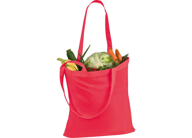 Franca Rote Baumwolltasche, Leuchtend & Praktisch, Umweltbewusst TK Gruppe® Grosshandel 
