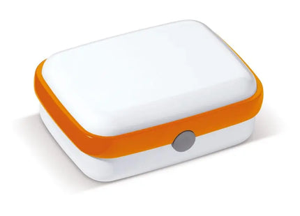 Fresh Bread Box 1000ml - White & Orange, Spacious, Stylish, and Durable Lunch Container TK Gruppe® Grosshandel 