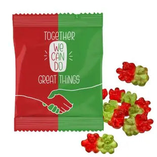 Freundschaftsbärchen, Zwei Farben & Geschmacksrichtungen, mit Druck TK Gruppe® Grosshandel 