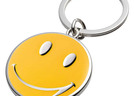 Fröhlicher Gelber Smiley-Schlüsselanhänger – Stilvolles, Aufmunterndes Accessoire TK Gruppe® Grosshandel 