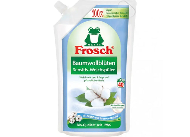 Frosch 1L Baumwollblüten Weichspüler - Sanfter Wäsche-Conditioner mit Frischem Duft TK Gruppe® Grosshandel 