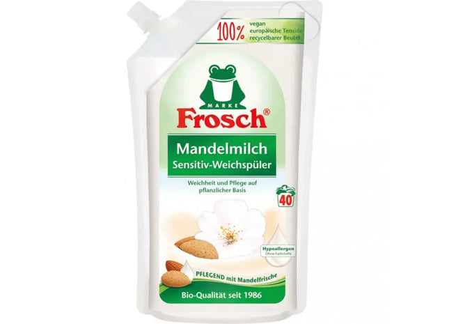 Frosch 1L Mandelblüten Weichspüler - Sanfter Wäsche-Conditioner mit Zartem Duft TK Gruppe® Grosshandel 