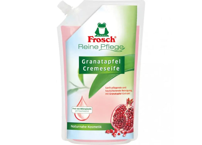 Frosch 500ml Granatapfel Cremeseife - Feuchtigkeitsspendende Handseife mit Frischem Duft TK Gruppe® Grosshandel 