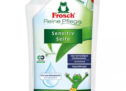 Frosch 500ml Sensitive Seife Nachfüllbeutel - Sanfte Hautpflege, Umweltfreundliche Verpackung TK Gruppe® Grosshandel 