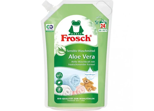 Frosch Aloe Vera Flüssigwaschmittel, 1,8L - Sanfte Reinigung & Pflege TK Gruppe® Grosshandel 