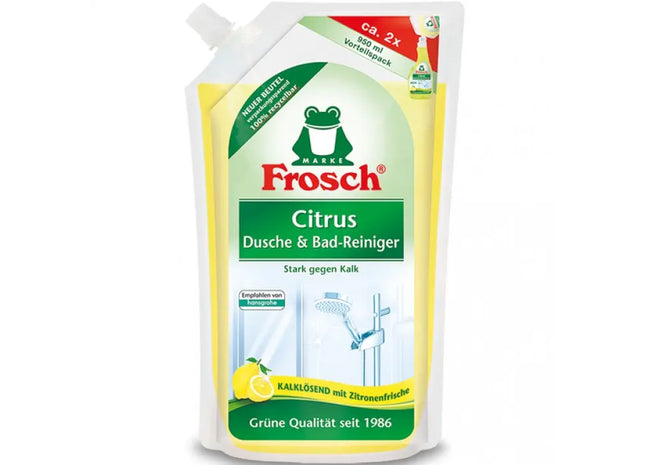 Frosch Citrus Dusch- & Badreiniger NFB 950ml - Umweltfreundliche, Frischduftende Reinigungslösung TK Gruppe® Grosshandel 