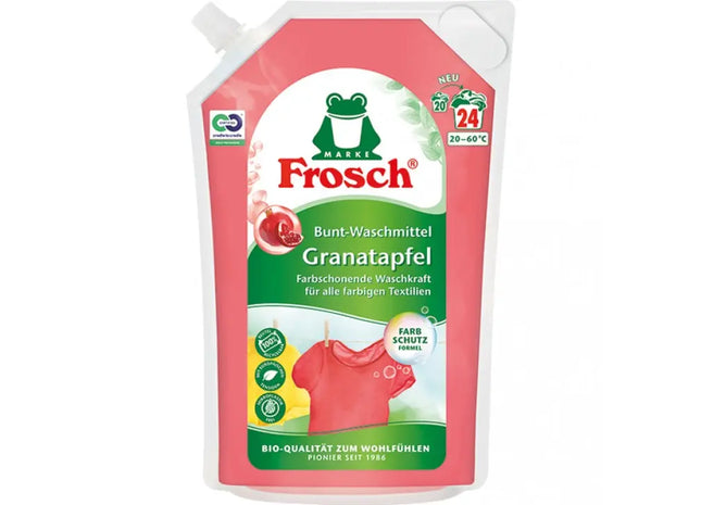 Frosch Granatapfel Flüssigwaschmittel 1,8l - Frische Duftnote & Tiefenreinigung TK Gruppe® Grosshandel 
