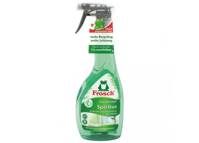 Frosch Spiritus Glasreiniger 500ml - Streifenfreier Glanz für Fenster & Spiegel, 100 Zeichen TK Gruppe® Grosshandel 
