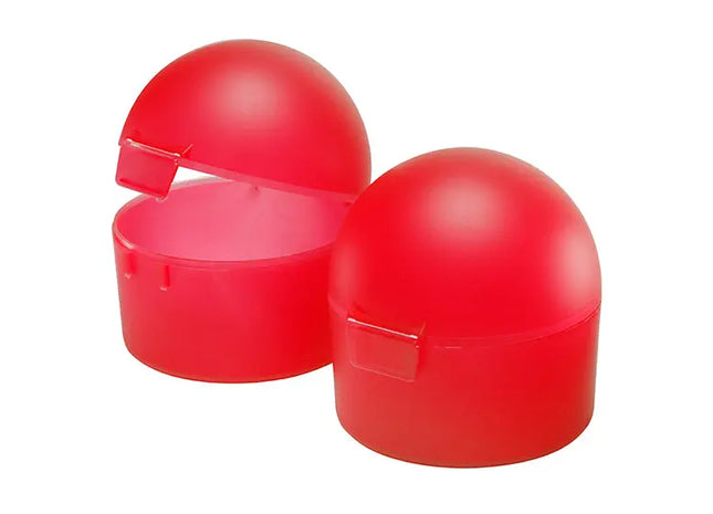 Frosted Red Fruit Container - Stylish, Durable, Portable Snack Storage Solution TK Gruppe® Grosshandel 