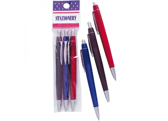 Frosty Kugelschreiber-Set, 3 Stück in verschiedenen Farben - Für flüssiges Schreiben TK Gruppe® Grosshandel 