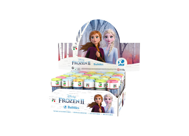 Frozen 2 Bubble Tubs, 60Ml, With Labyrinth-Puzzle Im Deckel – Kinder Seifenblasen Spielzeug TK Gruppe® Grosshandel 