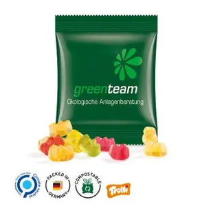 Fruchtgummi Minitüte 15g in kompostierbarer Folie – Umweltfreundlich naschen TK Gruppe® Grosshandel 