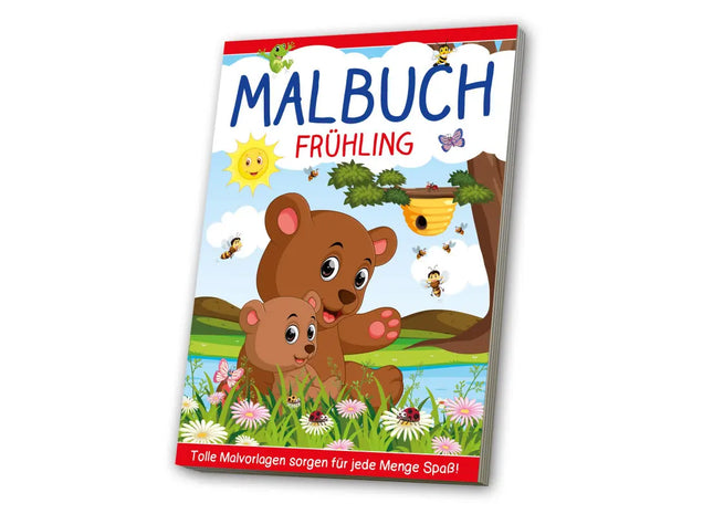 Frühjahrs-Malbuch: Entdecken Sie farbenfrohe Frühlingsmotive & kreative Ausmalmuster TK Gruppe® Grosshandel 