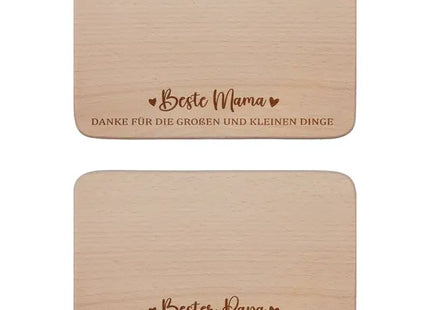 Frühstücksbrettchen-Set „Mama & Papa“, 2-teilig – Charmante, robuste Küchenaccessoires TK Gruppe® Grosshandel 