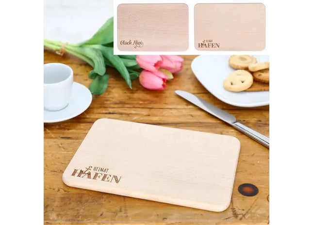 Frühstücksbrettchen 'AHOI', 2er-Set - Ideal für maritime Tischdekoration TK Gruppe® Grosshandel 