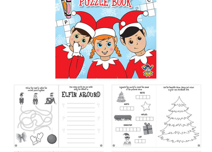 Fun Elfin Buch: Runde Puzzle, 10,5cm x 14,5cm, 16 Seiten - Kinder Lernspielzeug TK Gruppe® Grosshandel 