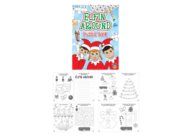 Fun Elfin Buch: Runde Puzzle, 10,5cm x 14,5cm, 16 Seiten - Kinder Lernspielzeug TK Gruppe® Grosshandel 