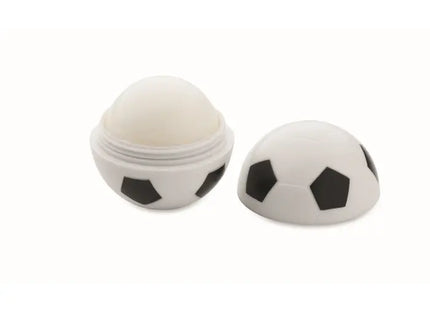Fußball BALL Lippenbalsam - Sportliches Design in Weiß-Schwarz - Body Label TK Gruppe® Grosshandel 