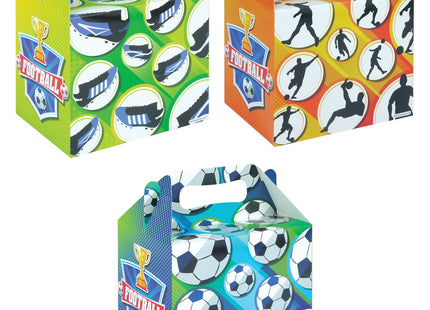 Fußball Lunchbox für Kinder, 14L x 9,5B x 12H cm, Bpa-Frei, 3 Designs TK Gruppe® Grosshandel 