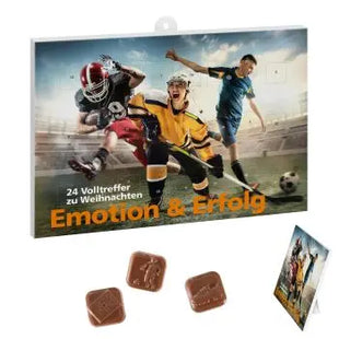 Fußball-Schoko-Adventskalender inkl. Personalisierung TK Gruppe® Grosshandel 