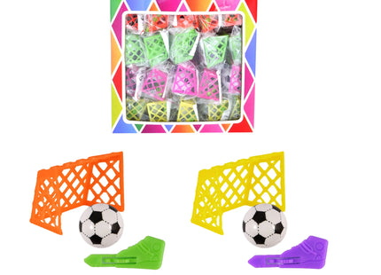 Fußballspiel mit Tor und Kickball, 4 verschiedene Farben TK Gruppe® Grosshandel 
