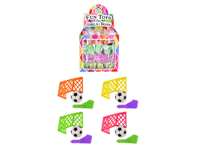 Fußballspiel mit Tor und Kickball, 4 verschiedene Farben TK Gruppe® Grosshandel 