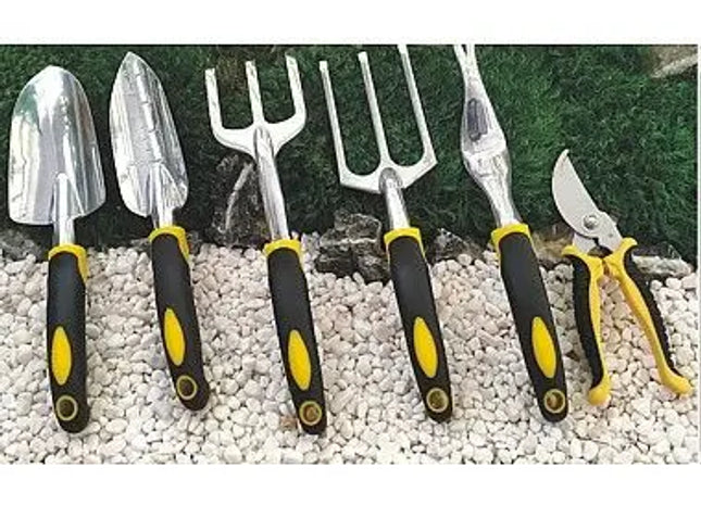 GARTENWERKZEUGSATZ : Exklusives Gartenwerkzeug-Set: Vollständiges Gartengeräte-Ensemble für Hobbygärtner TK Gruppe® Grosshandel 