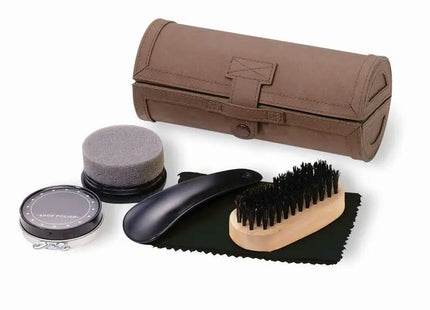 GENTLEMAN Schuhputz-Set in Braun - Elegant & Umfassend TK Gruppe® Grosshandel 