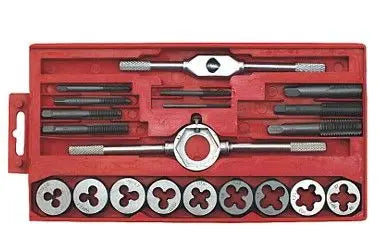 GEWINDESCHNEIDESATZ : Hochwertiger Gewindeschneidesatz - Professionelles Gewindeschneidwerkzeug-Set für präzises Gewinde schneiden TK Gruppe® Grosshandel 