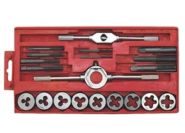 GEWINDESCHNEIDESATZ : Hochwertiger Gewindeschneidesatz - Professionelles Gewindeschneidwerkzeug-Set für präzises Gewinde schneiden TK Gruppe® Grosshandel 