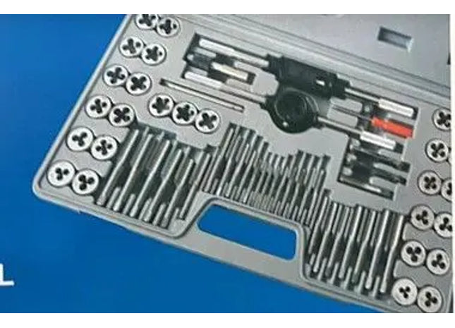 GEWINDESCHNEIDESATZ: Profi-Gewindeschneidesatz - Hochwertiges Gewindeschneidwerkzeug-Set für präzises Gewinde schneiden TK Gruppe® Grosshandel 